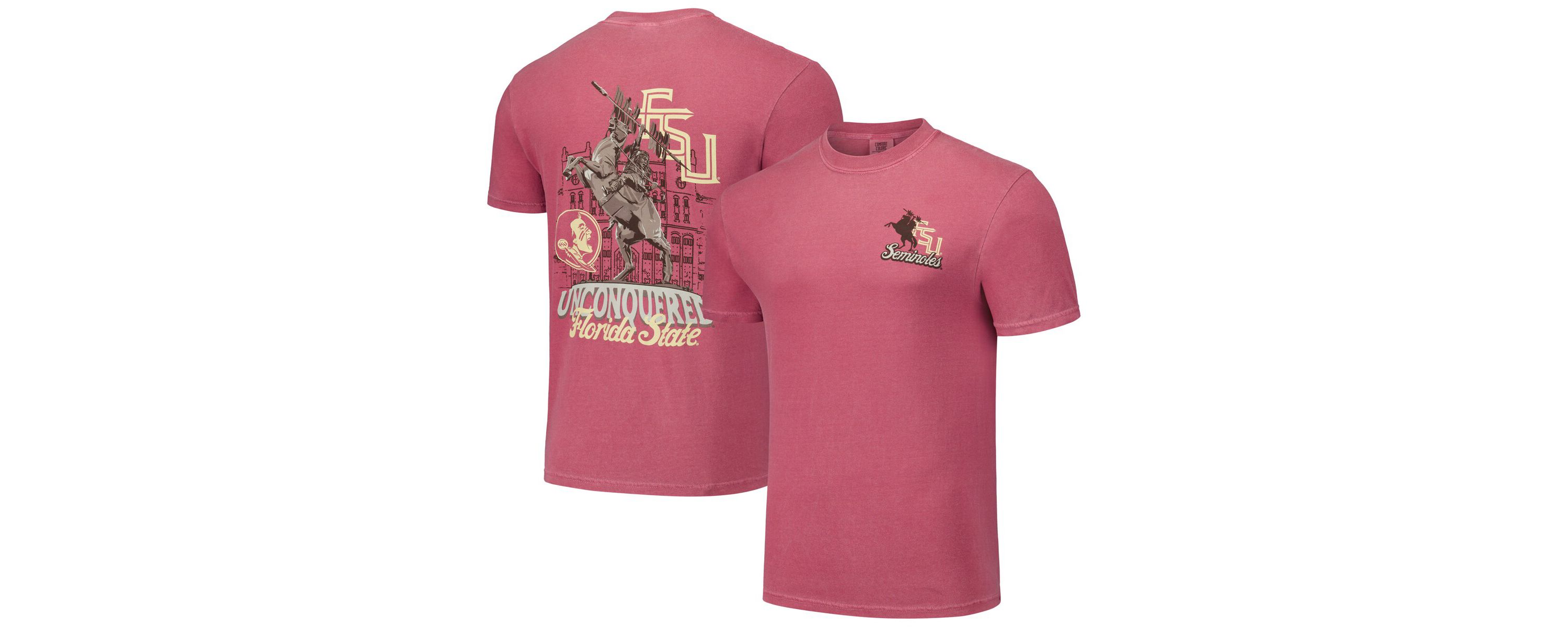 NCAA Unisex Florida State Seminoles Hyper Local Unconquered Statue T-Shirt