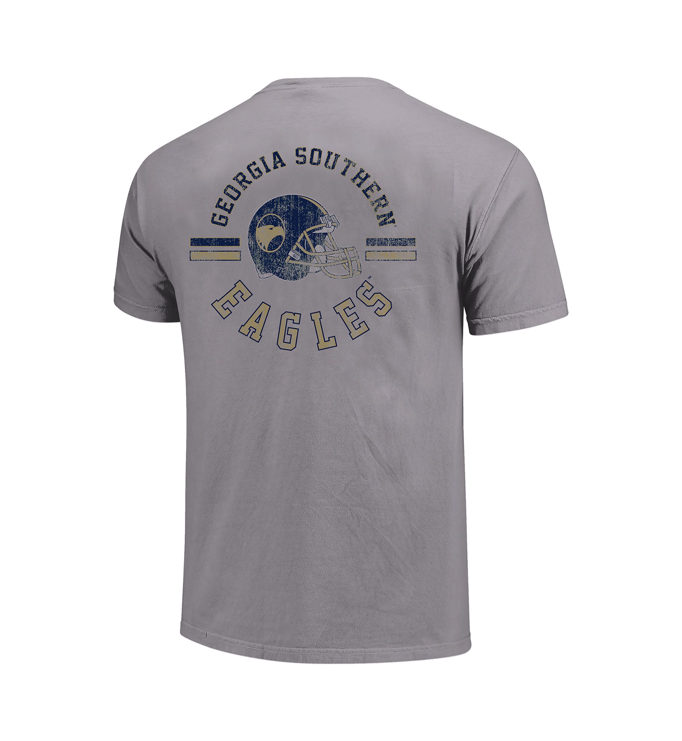 NCAA Georgia Southern Eagles Helmet Arch Short Sleeve T-Shirt 
