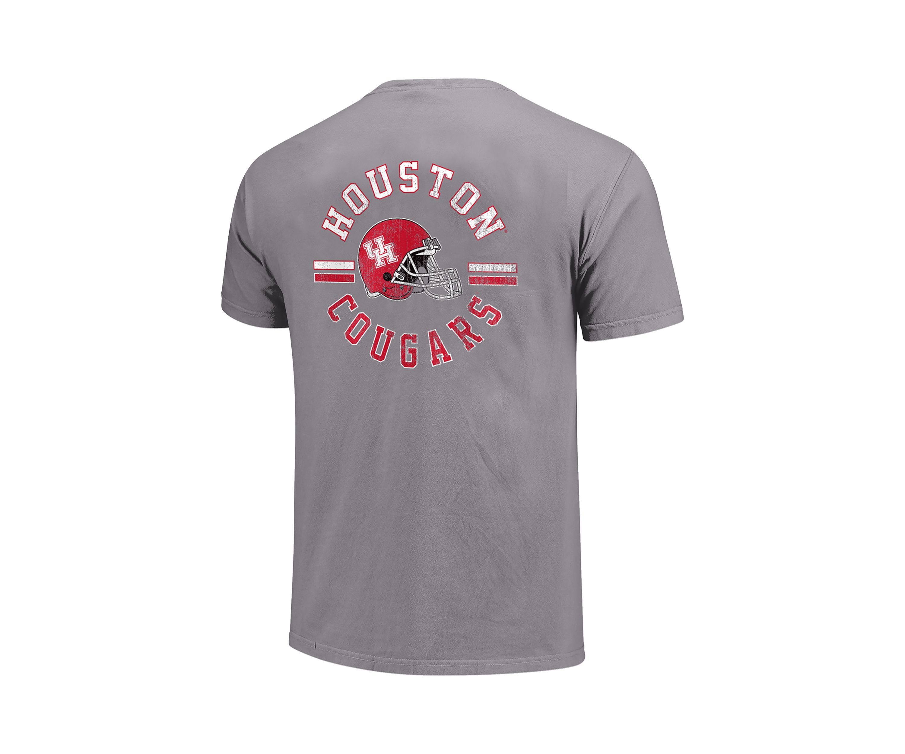 NCAA Houston Cougars Helmet Arch Short Sleeve T-Shirt 