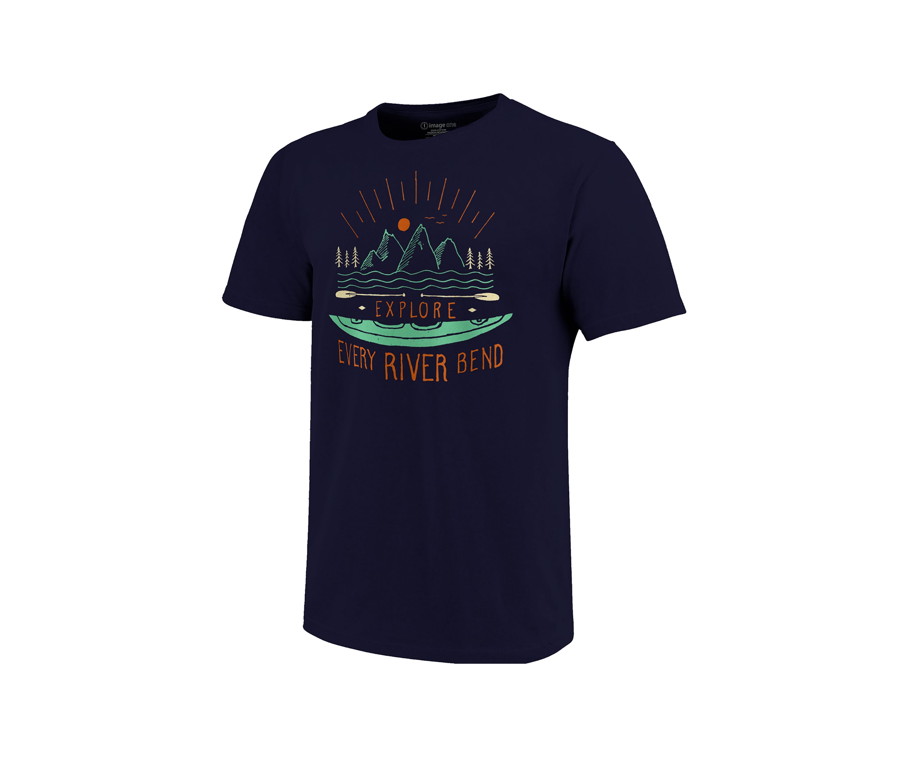 Tri-Blend Explore Every River Bend Graphic T-Shirt