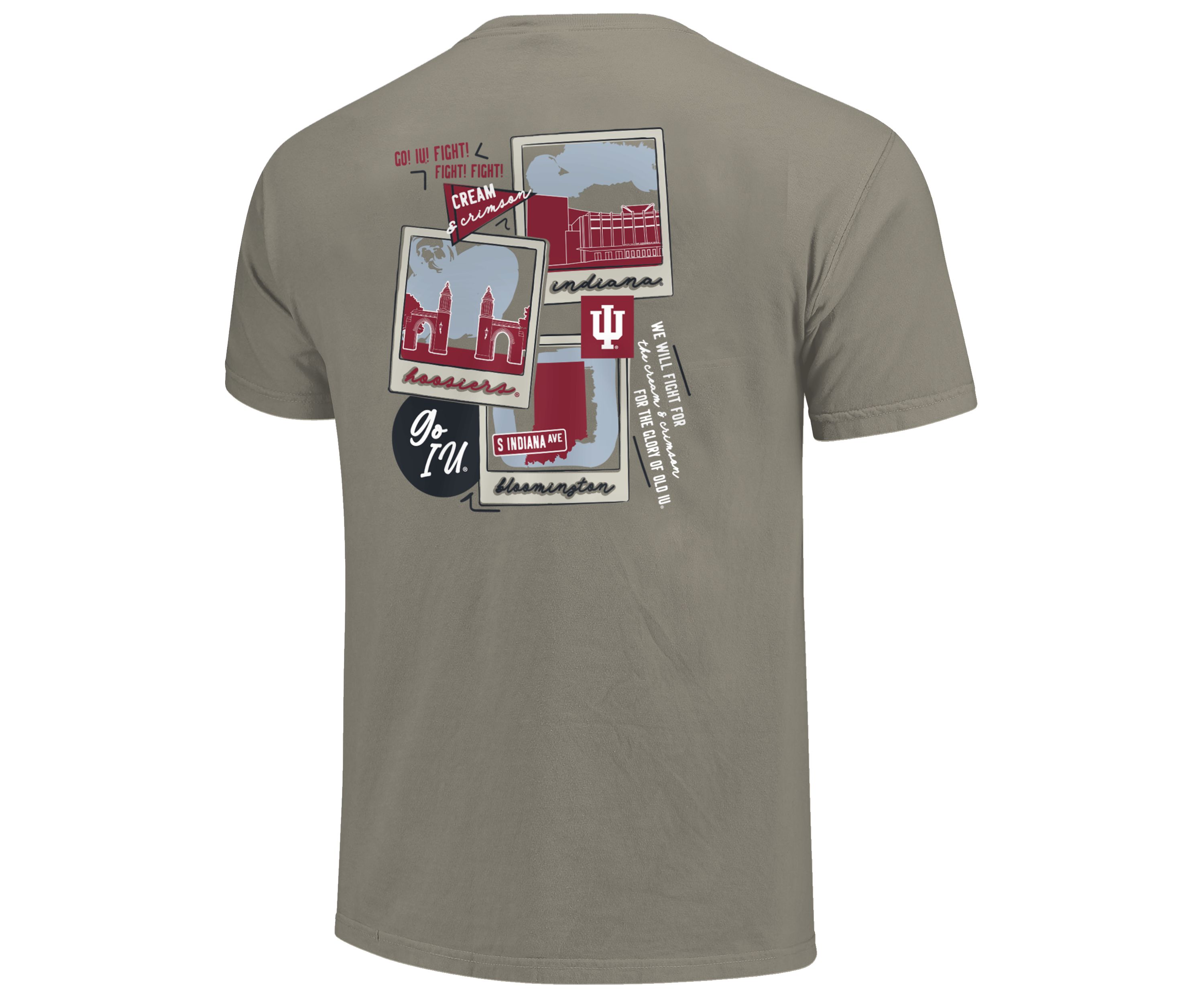 Image One Indiana Hoosiers Campus Polaroids Short Sleeve T-Shirt