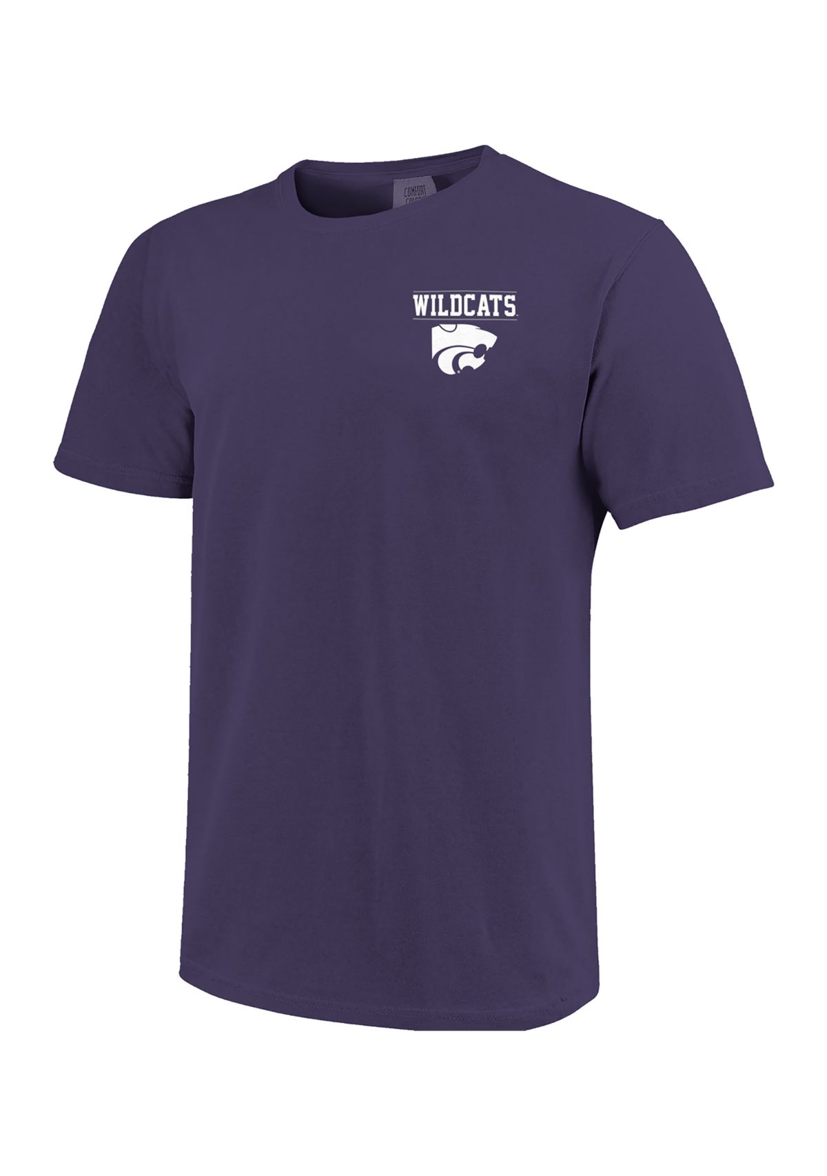 NCAA Kansas State Wildcats Striped Stamp Comfort Color T-Shirt 