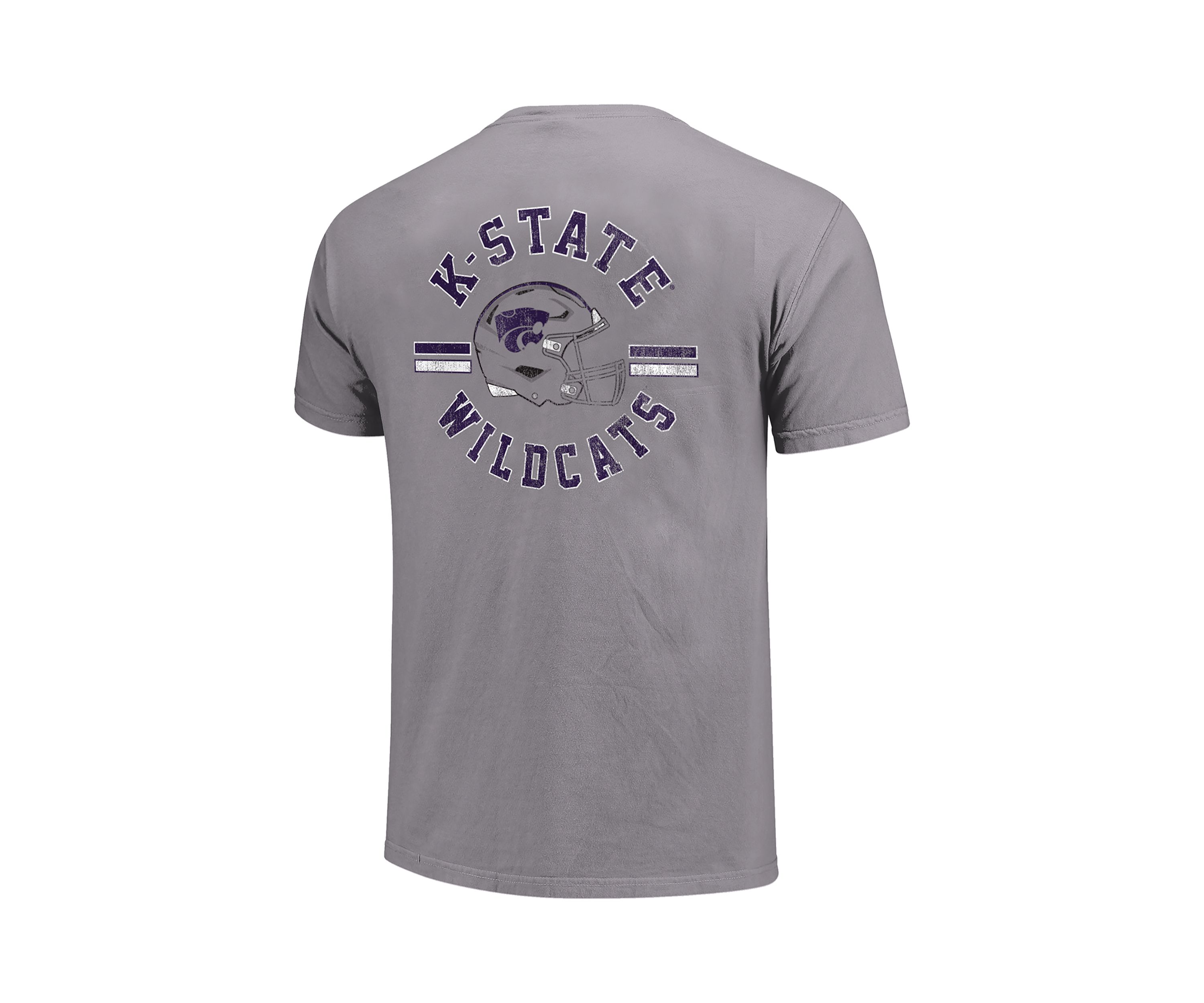 NCAA Kansas State Wildcats Helmet Arch Short Sleeve T-Shirt 