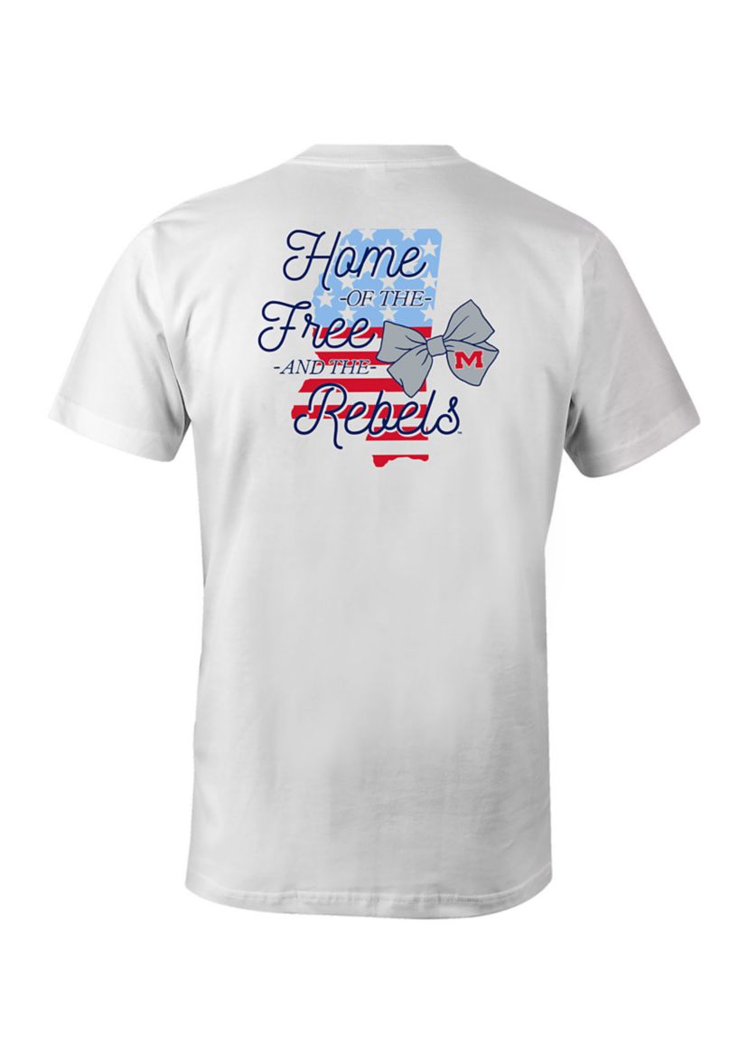 NCAA Ole Miss Rebels Home of the Free T-Shirt