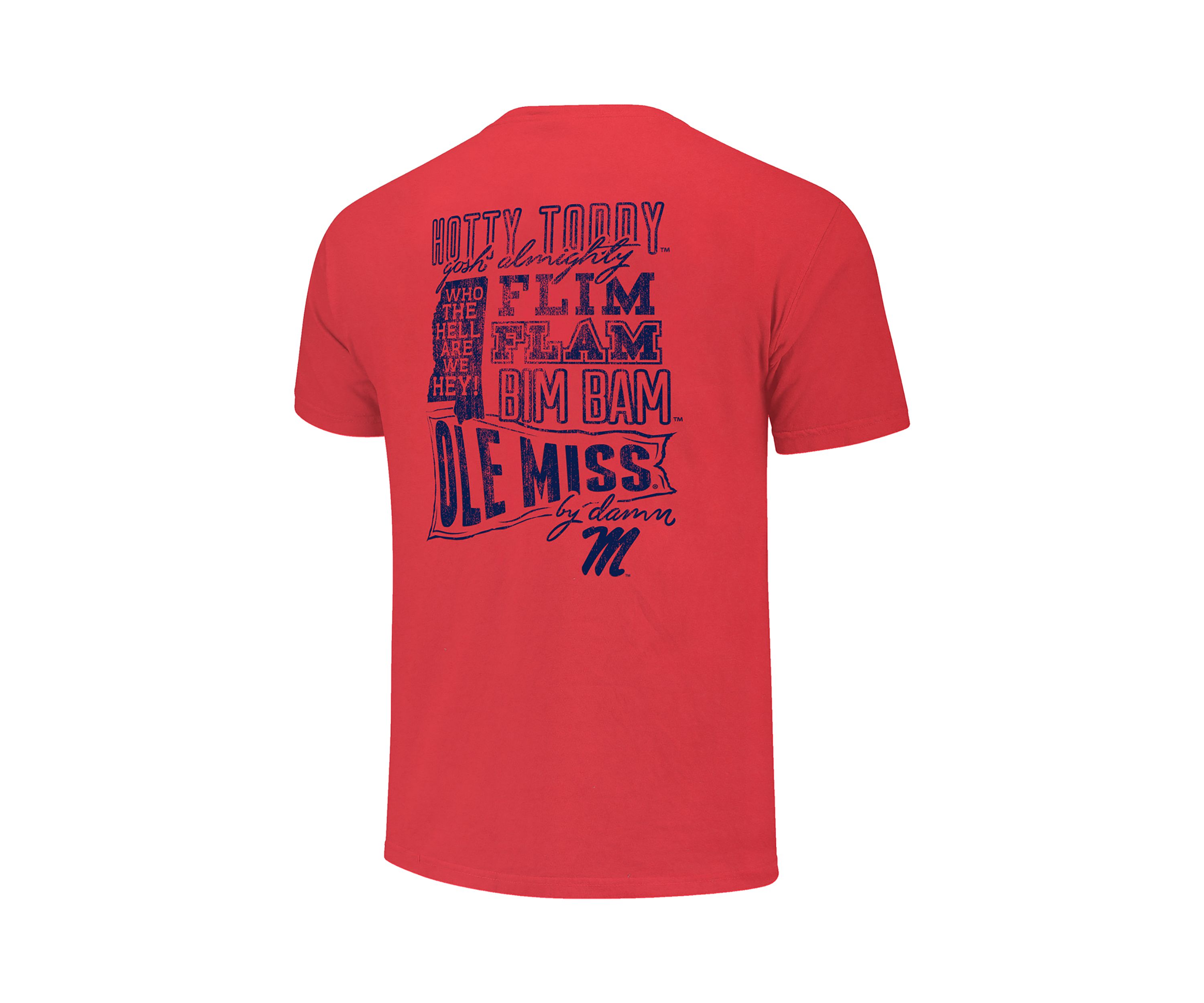 NCAA Ole Miss Rebels Fight Song Flag Graphic T-Shirt