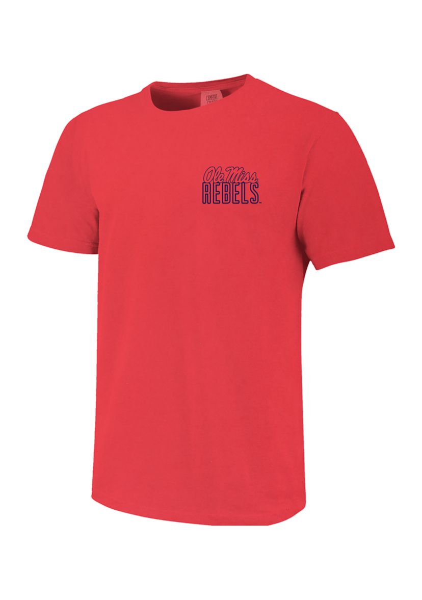 NCAA Ole Miss Rebels Fight Song Flag Graphic T-Shirt