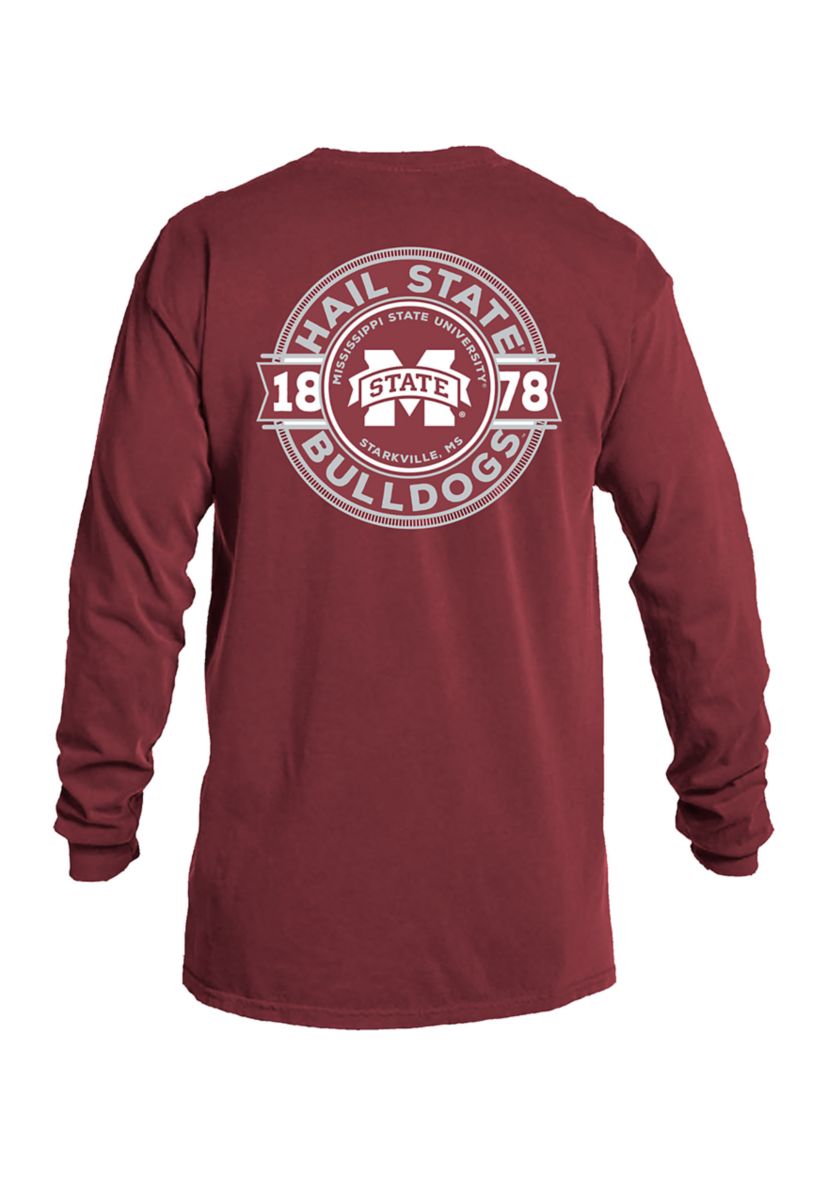 NCAA Mississippi State Bulldogs Comfort Color Long Sleeve T-Shirt - Rounds