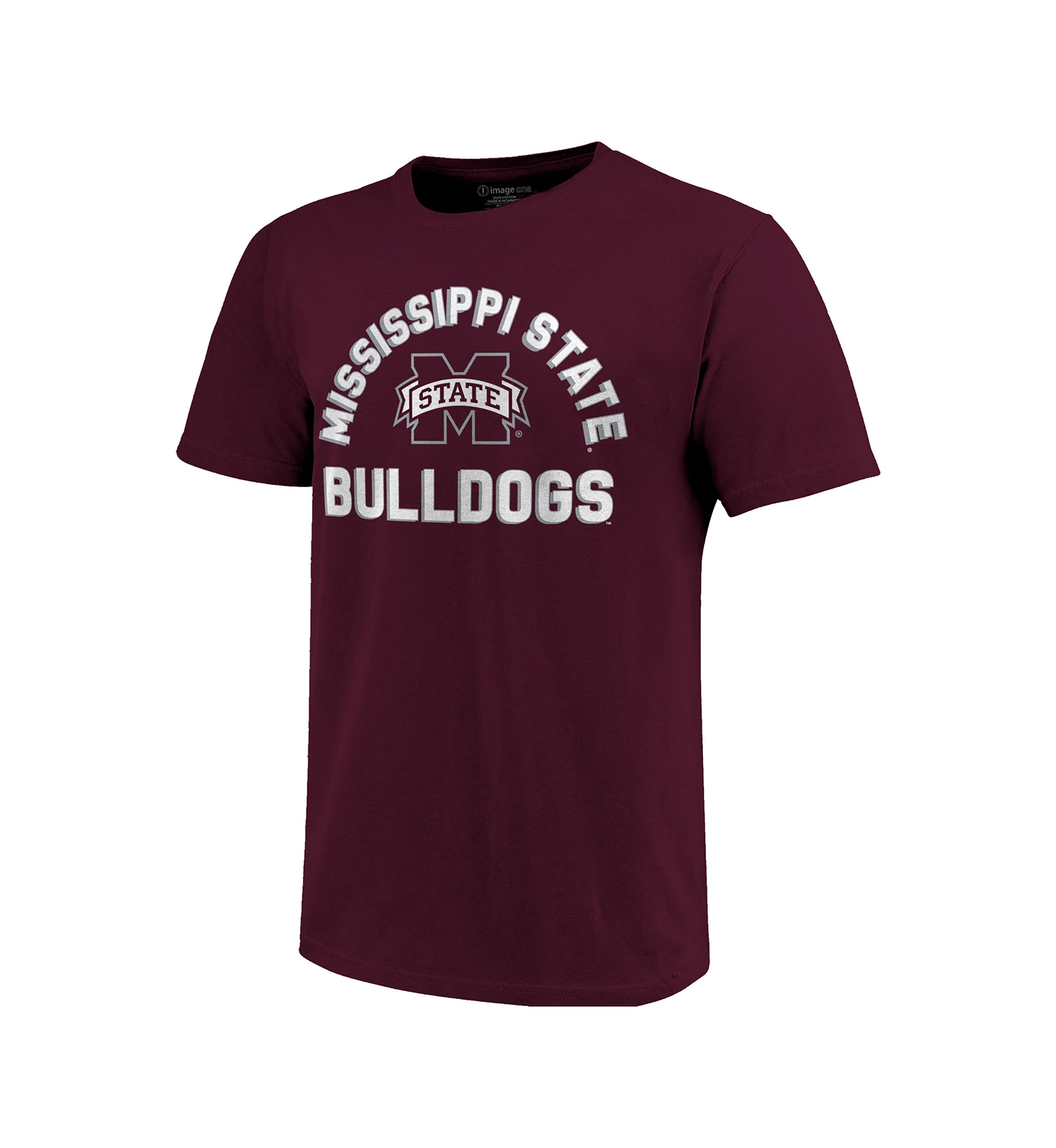 NCAA Mississippi State Bulldogs Short Sleeve Retro Stack T-Shirt 