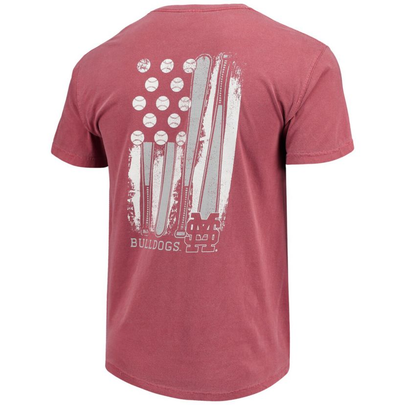 NCAA Mississippi State Bulldogs Baseball Flag T-Shirt
