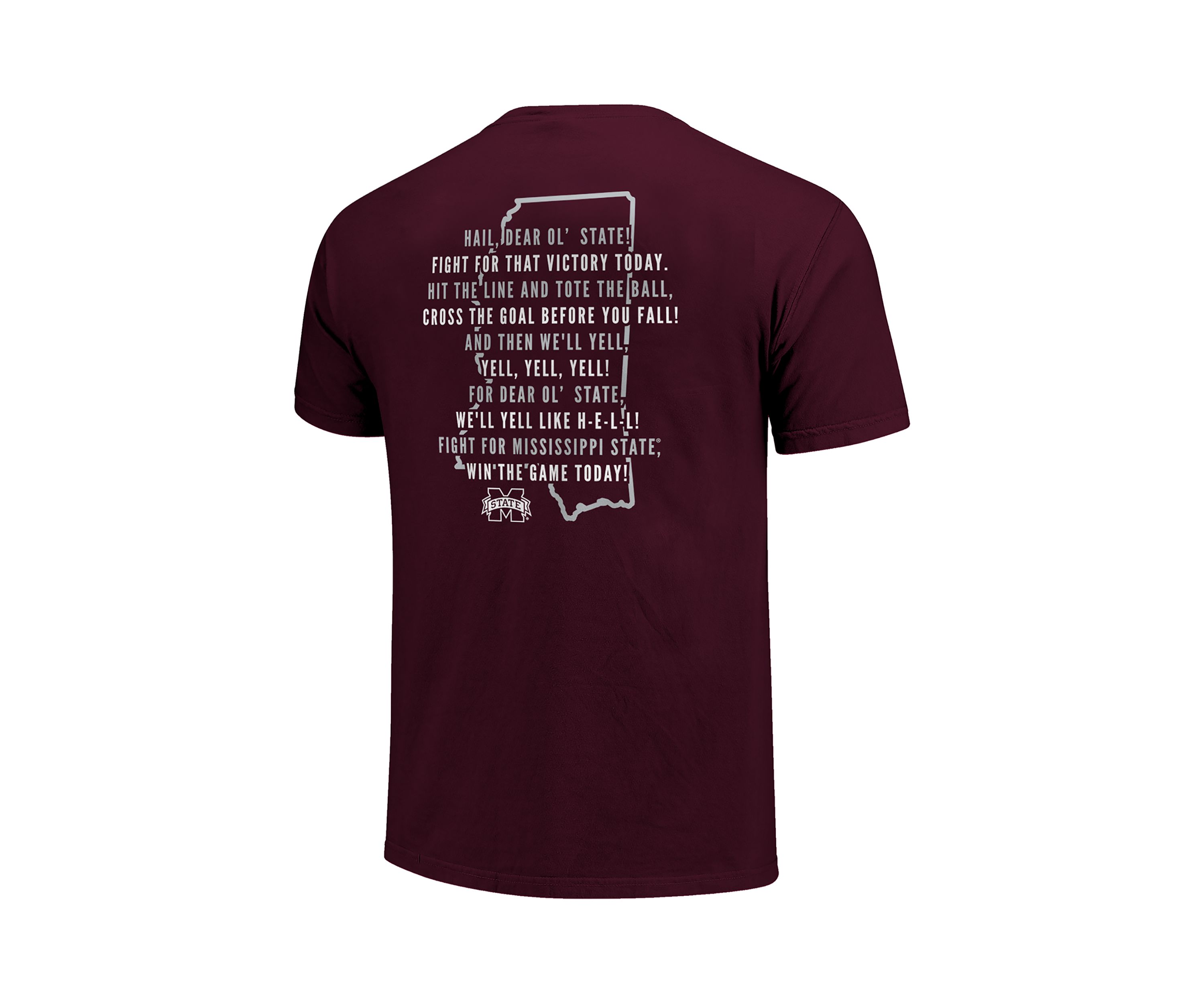 NCAA Mississippi State Bulldogs Fight Song Graphic T-Shirt