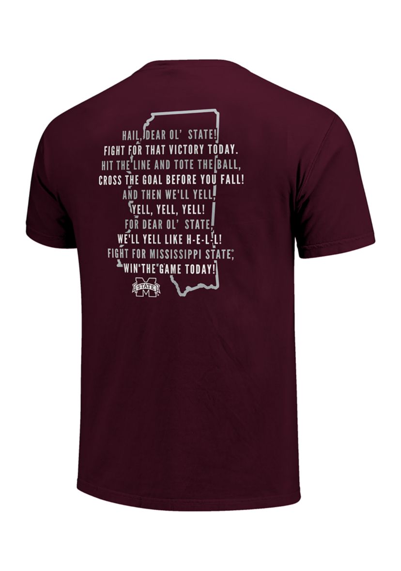 NCAA Mississippi State Bulldogs Fight Song Graphic T-Shirt