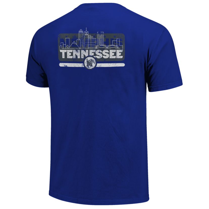Image One Memphis Tigers State city skyline Short Sleeve T-Shirt