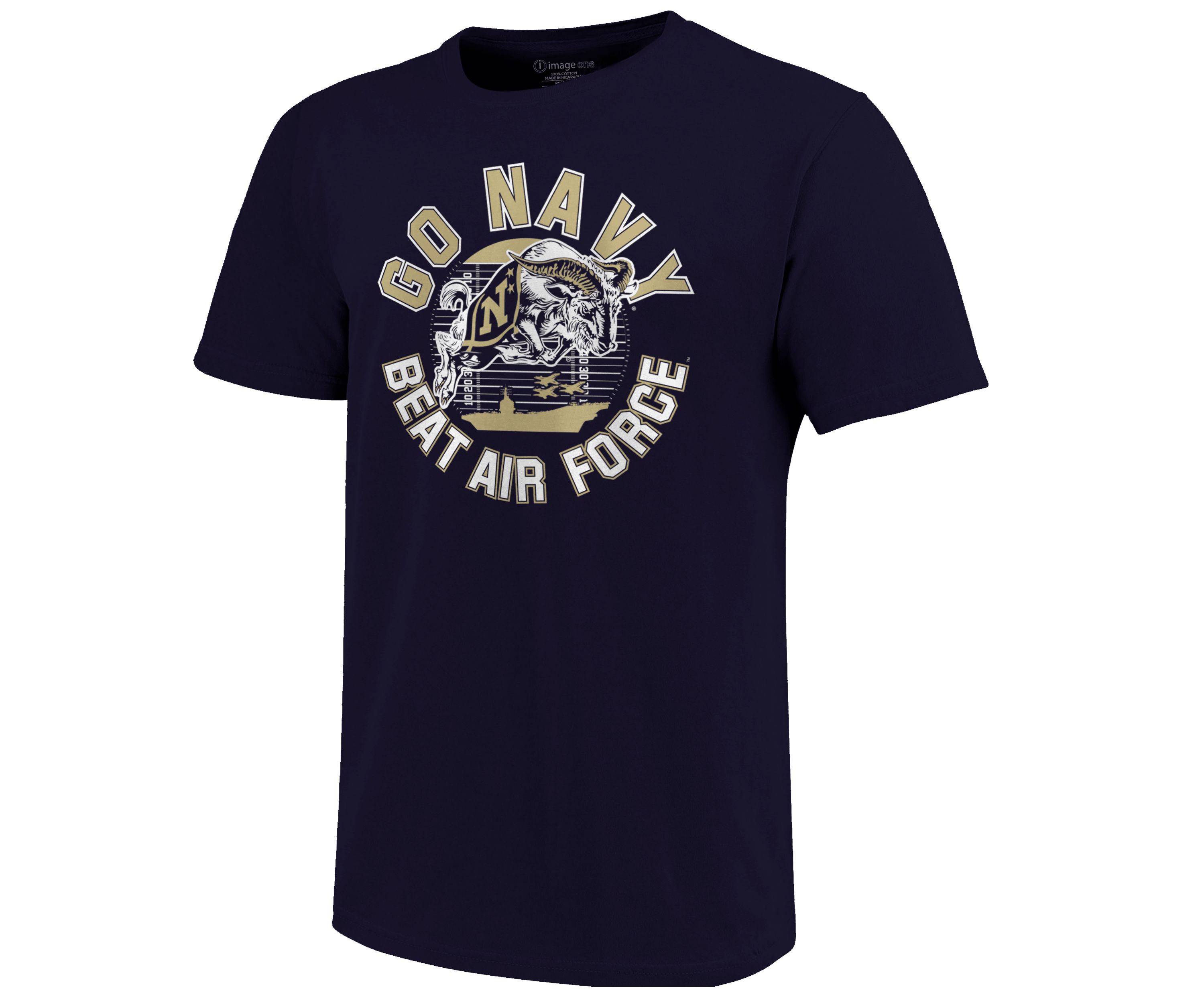 Image One Navy Midshipmen Football Field Beat Air Force Short Sleeve T-Shirt