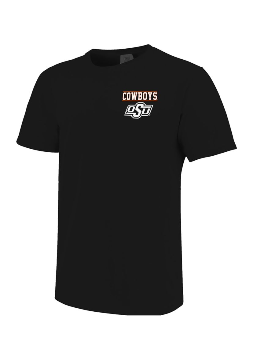 NCAA Oklahoma State Cowboys Striped Stamp Comfort Color T-Shirt 