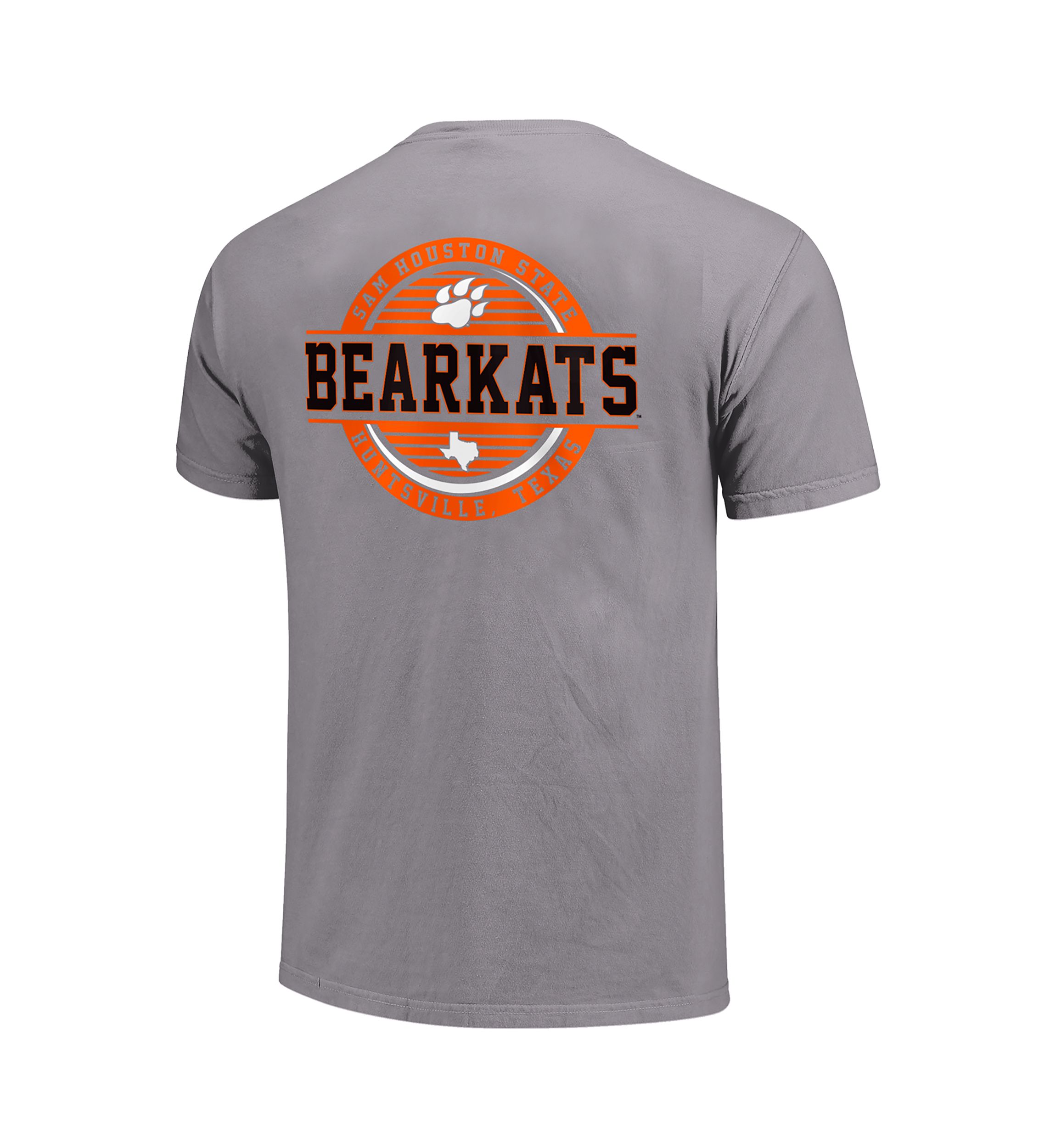 NCAA Sam Houston State Bearkats Striped Stamp Short Sleeve T-Shirt 