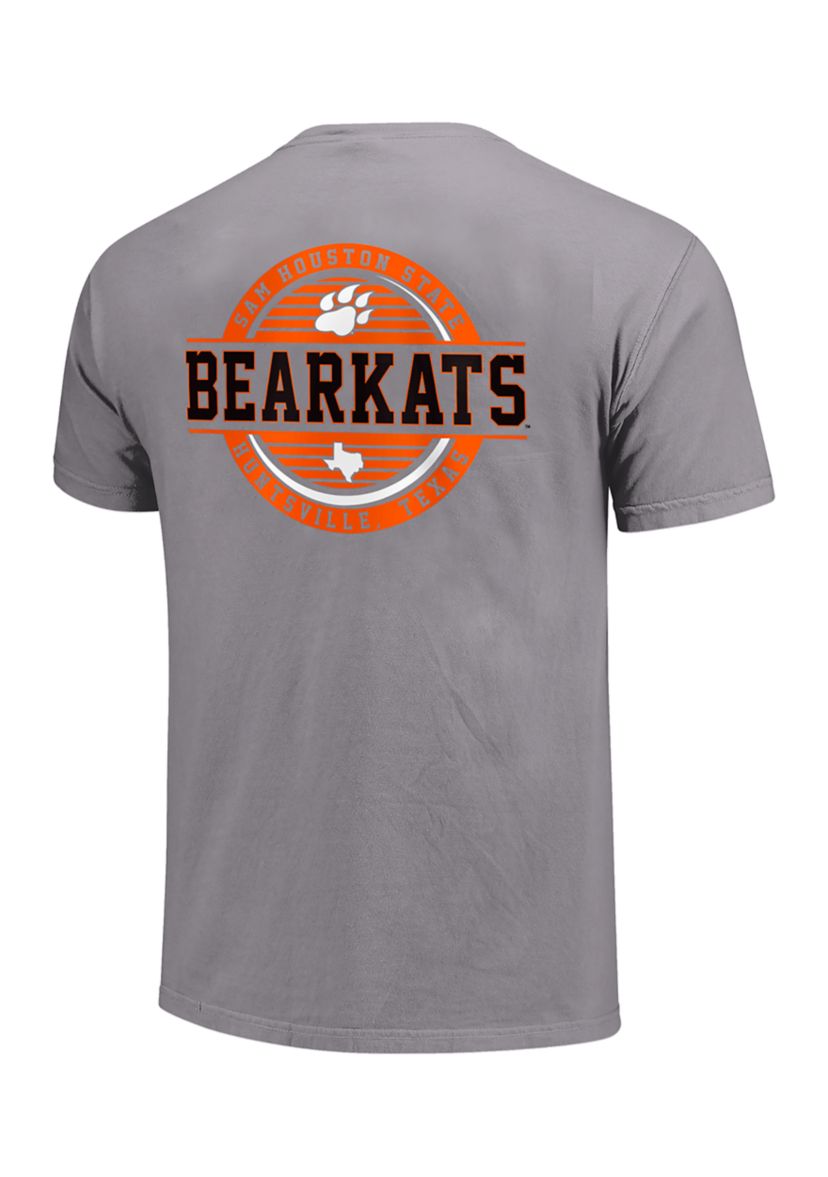 NCAA Sam Houston State Bearkats Striped Stamp Short Sleeve T-Shirt 