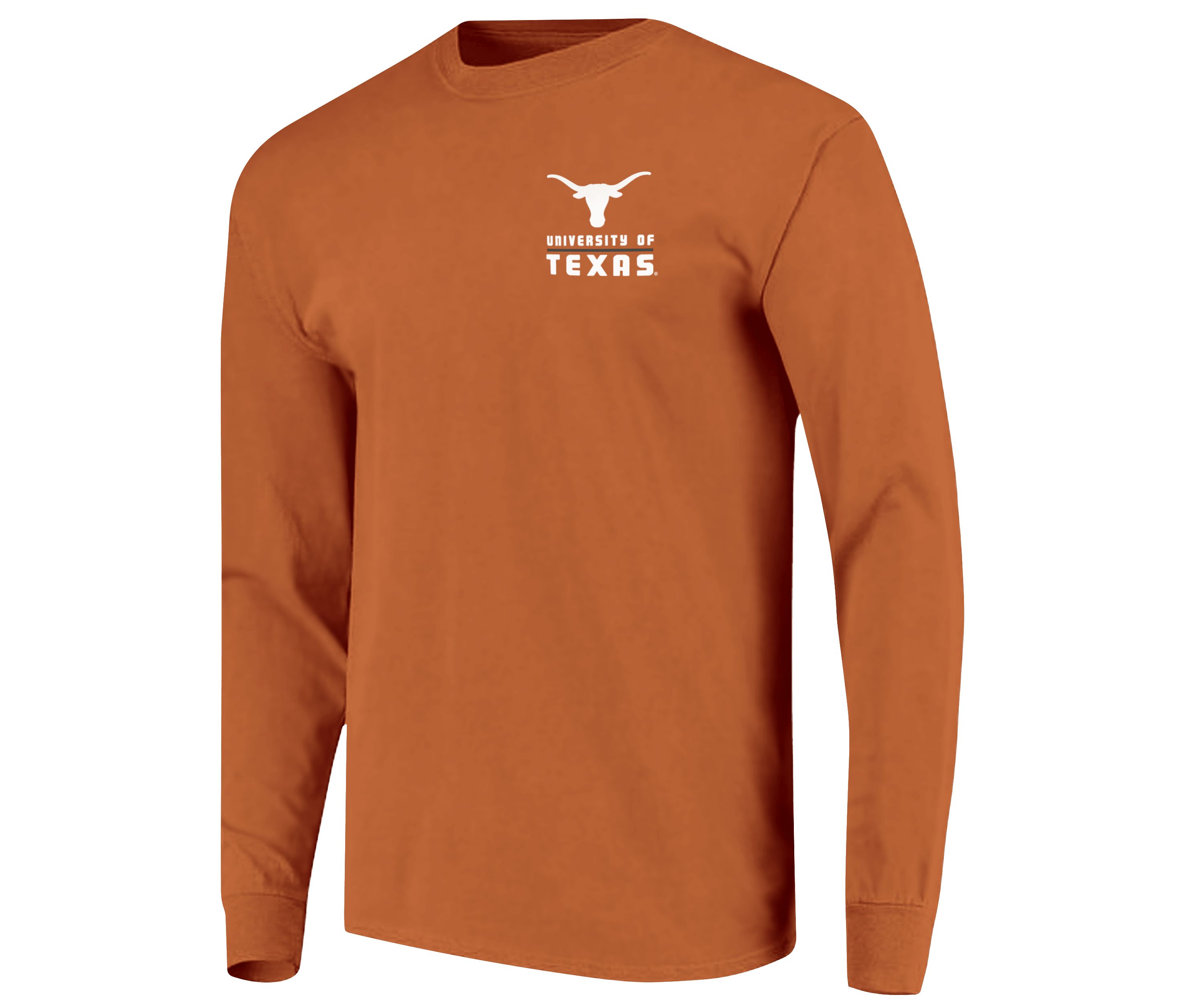 Image One Texas Longhorns Campus Skyline Striped Sky Long Sleeve T-Shirt