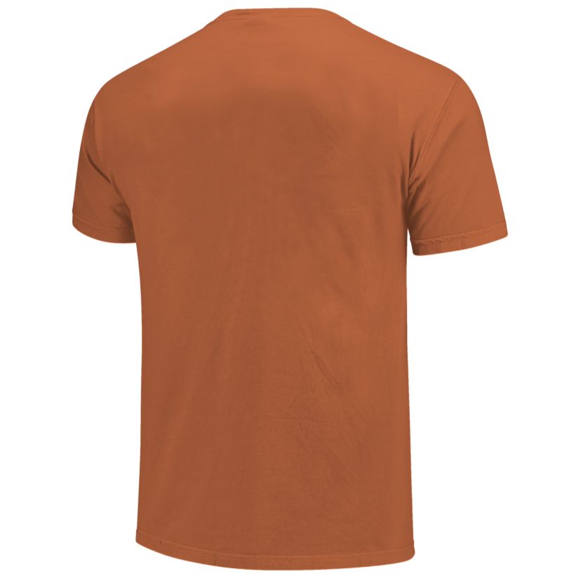 Image One Texas Longhorns Color Circles Building Short Sleeve T-Shirt