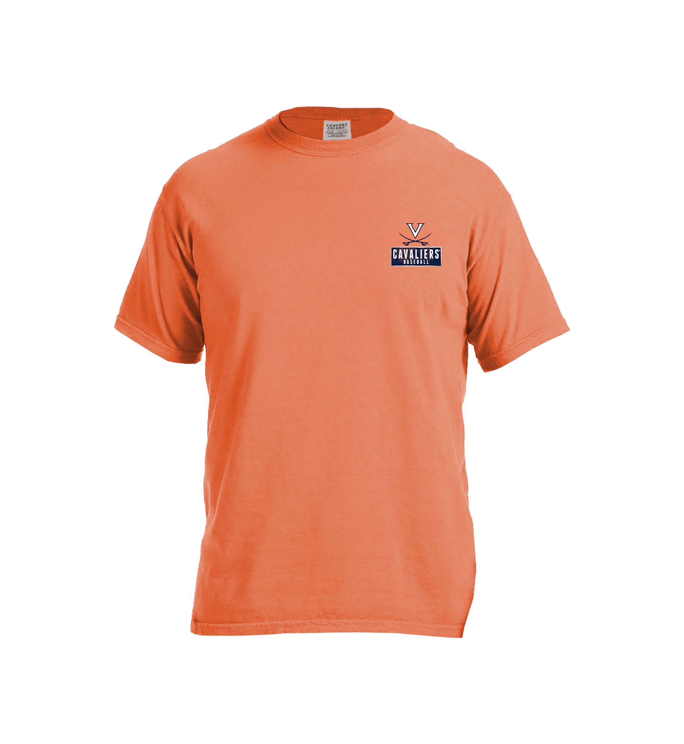 NCAA Virginia Cavaliers Comfort Color T-Shirt - Vintage Baseball Flag 