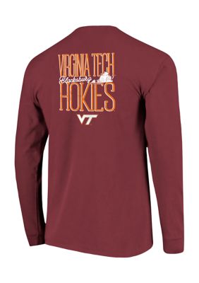 Image One Ncaa Virginia Tech Hokies Tall Type State Long Sleeve T-Shirt