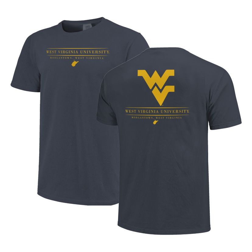 Image One West Virginia Mountaineers Classic Jumbo Mascot Short Sleeve T-Shirt
