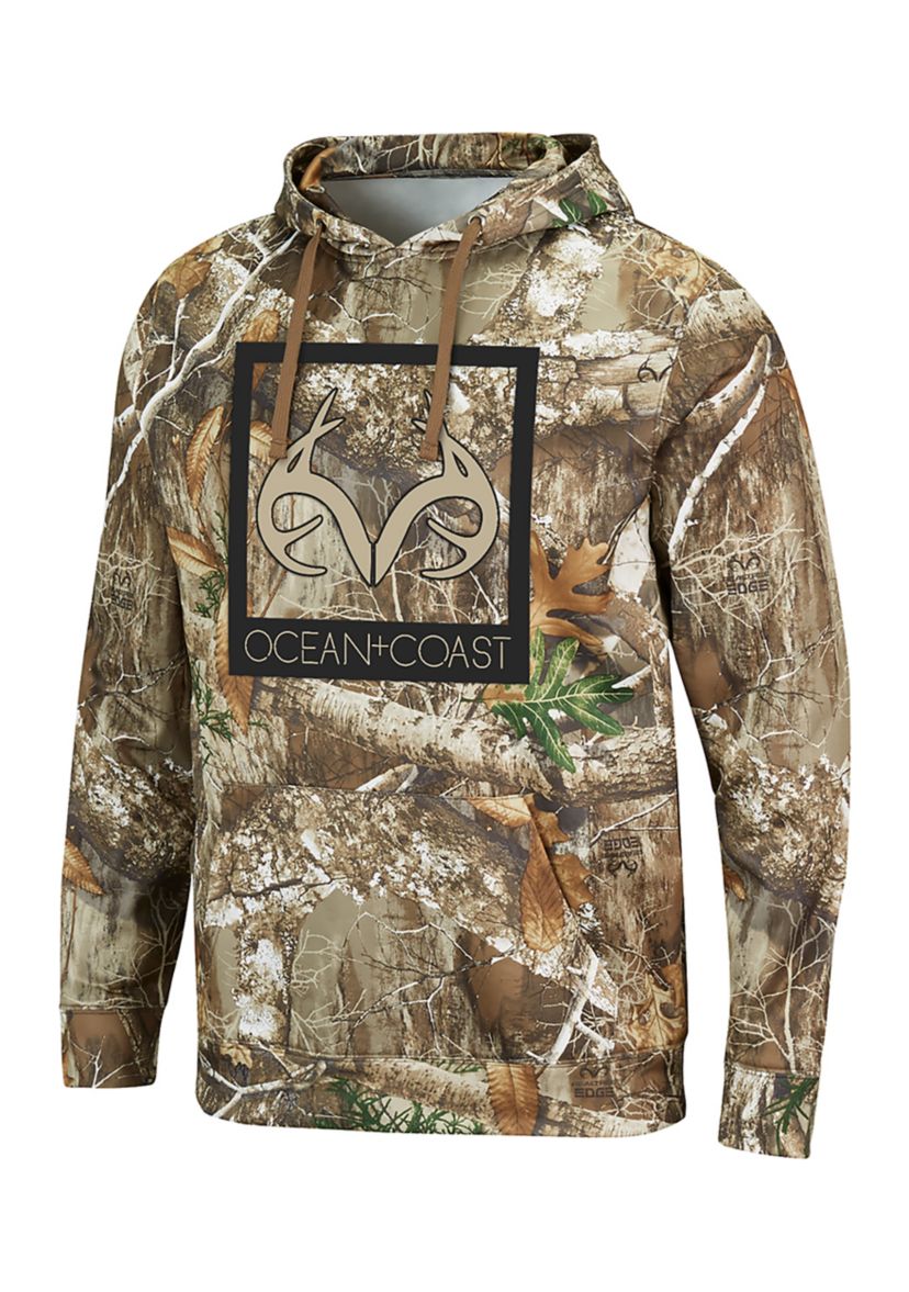 Mens Pattern Performance Fleece Hoodie