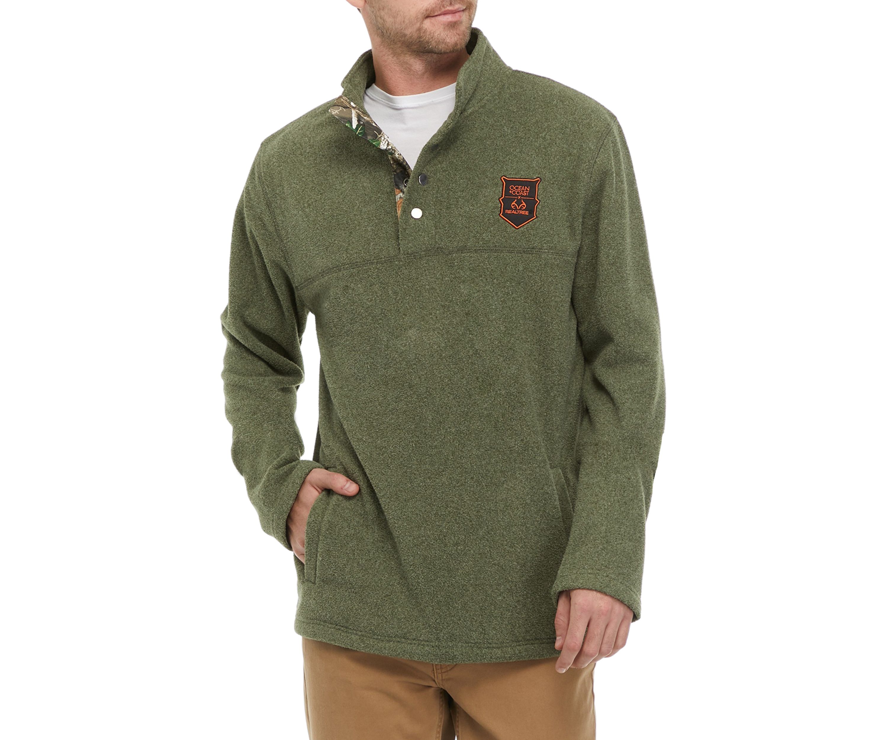Mens Quarter Snap Fleece Pullover
