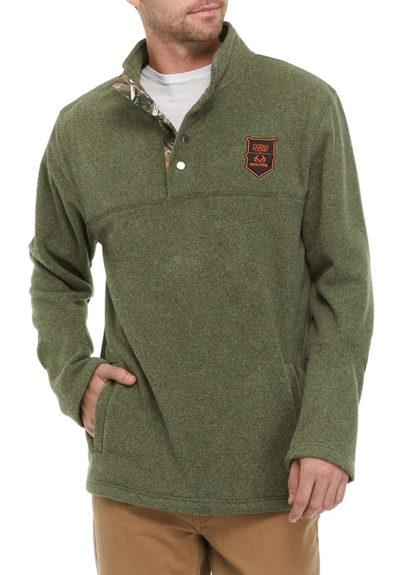 Mens Quarter Snap Fleece Pullover