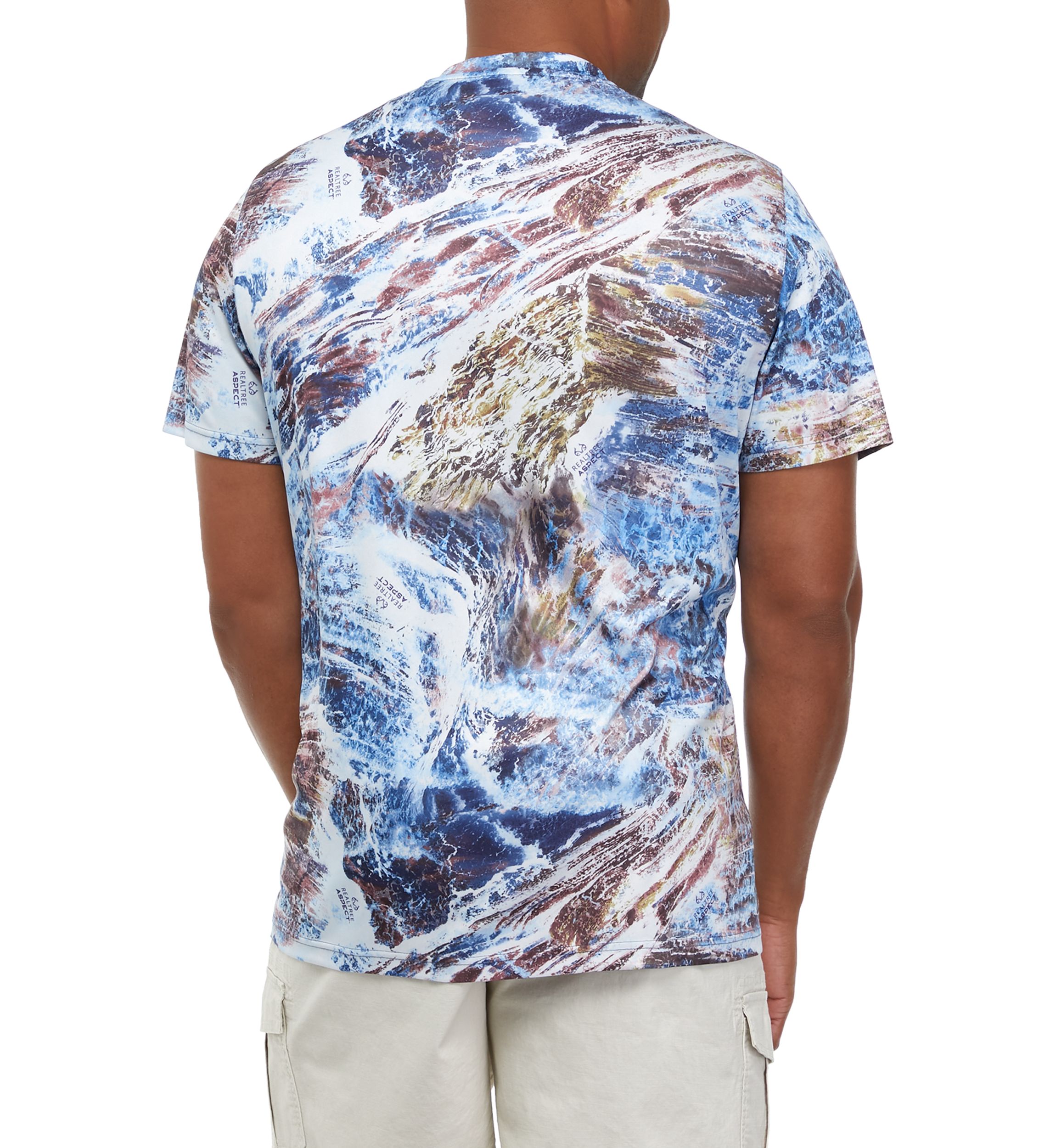 Big & Tall Ocean Print Graphic T-Shirt 