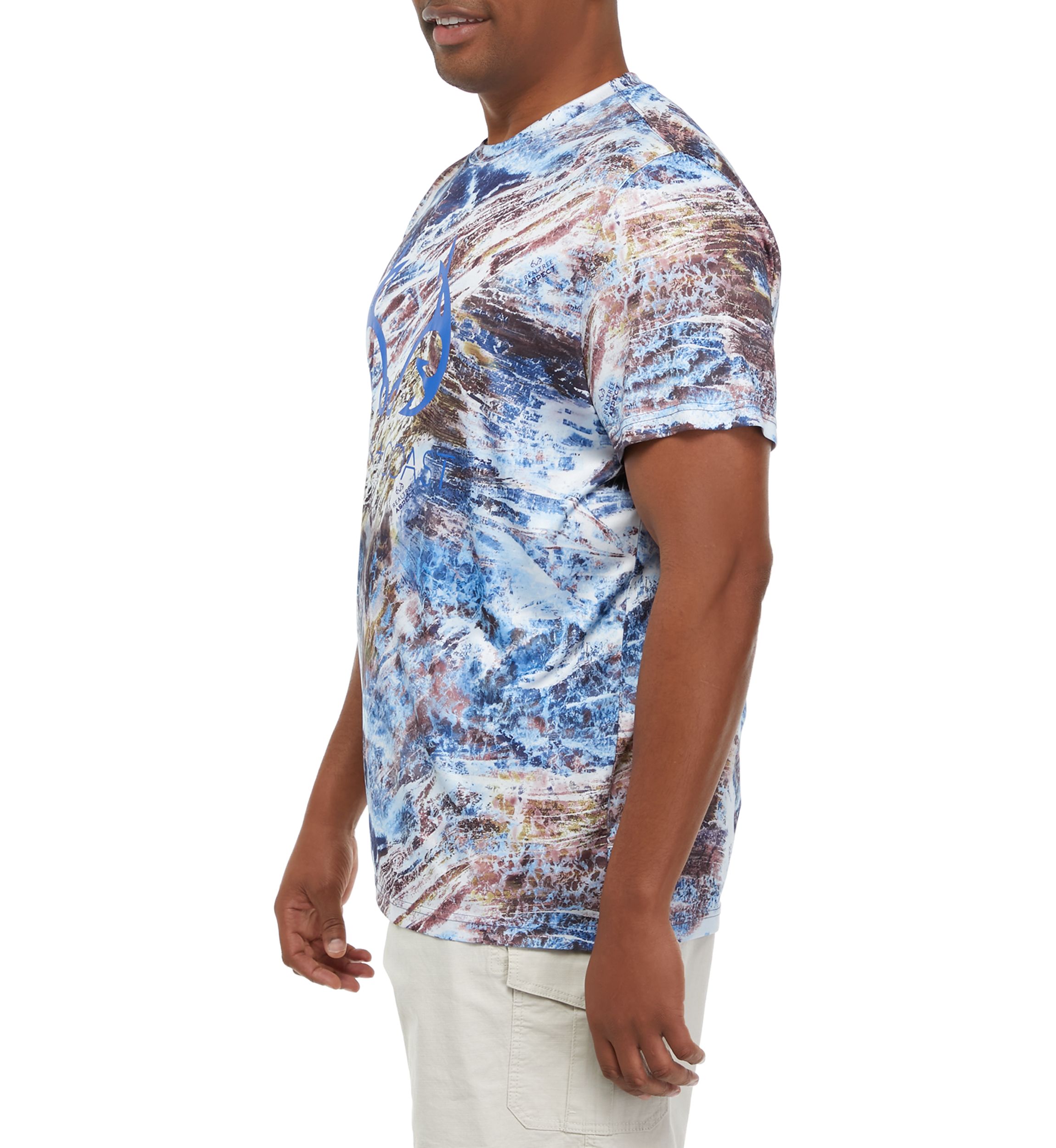 Big & Tall Ocean Print Graphic T-Shirt 