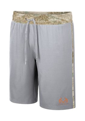 Ocean + Coast Men's X RealTree Camouflage Waistband Boardshorts, Grey, Small -  0196191277984