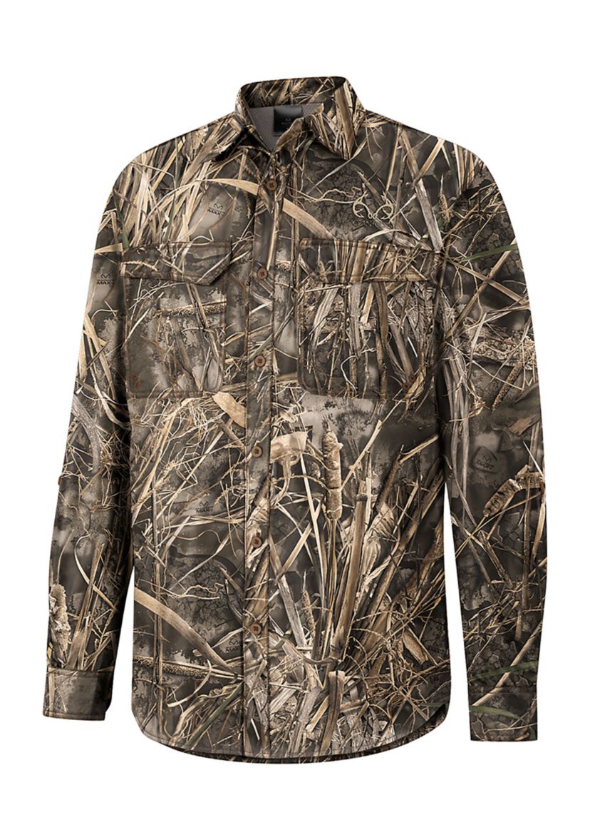 Big & Tall Patterned Fishing Shirt