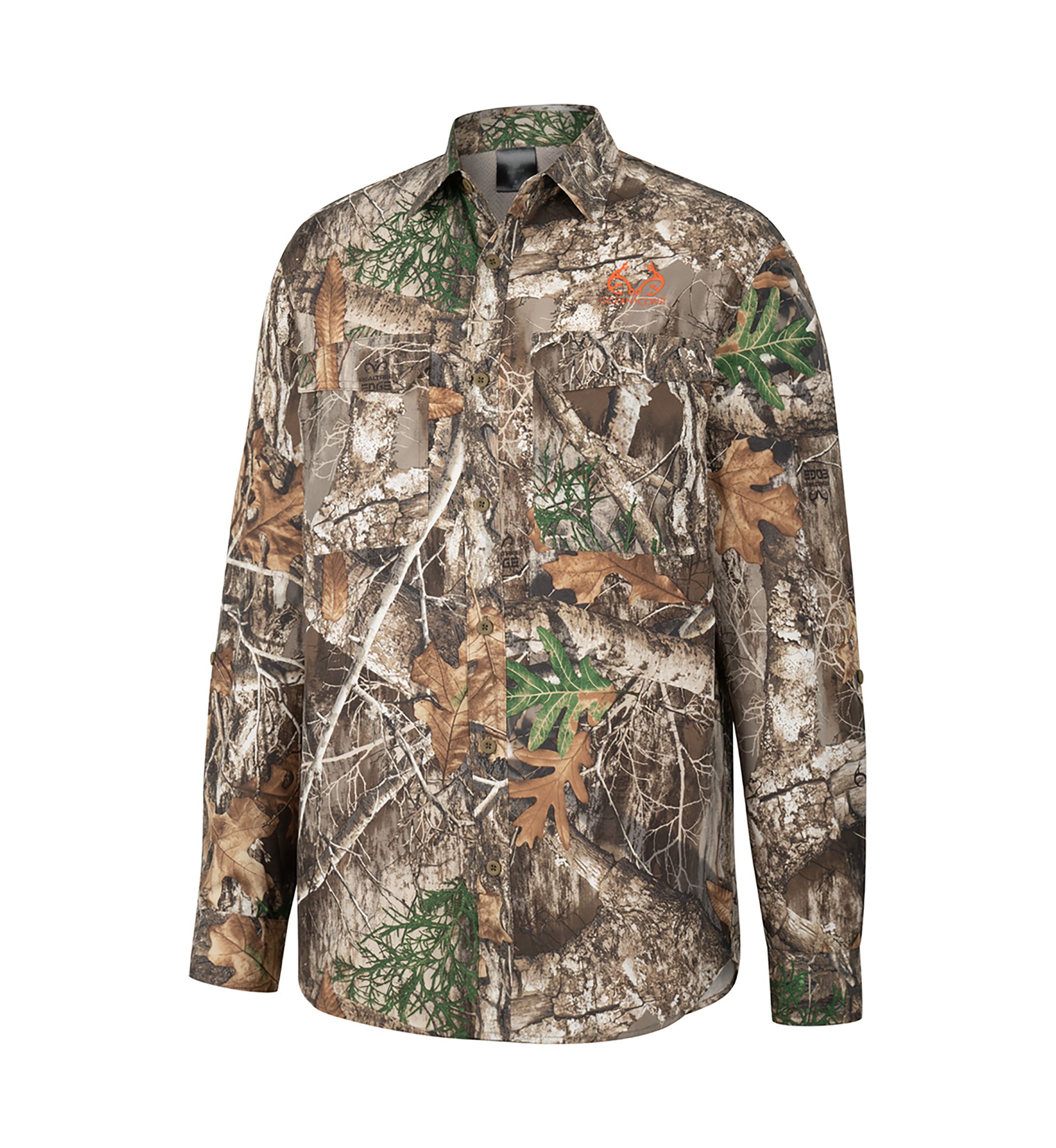 Woven Pattern Long Sleeve Fishing Shirt