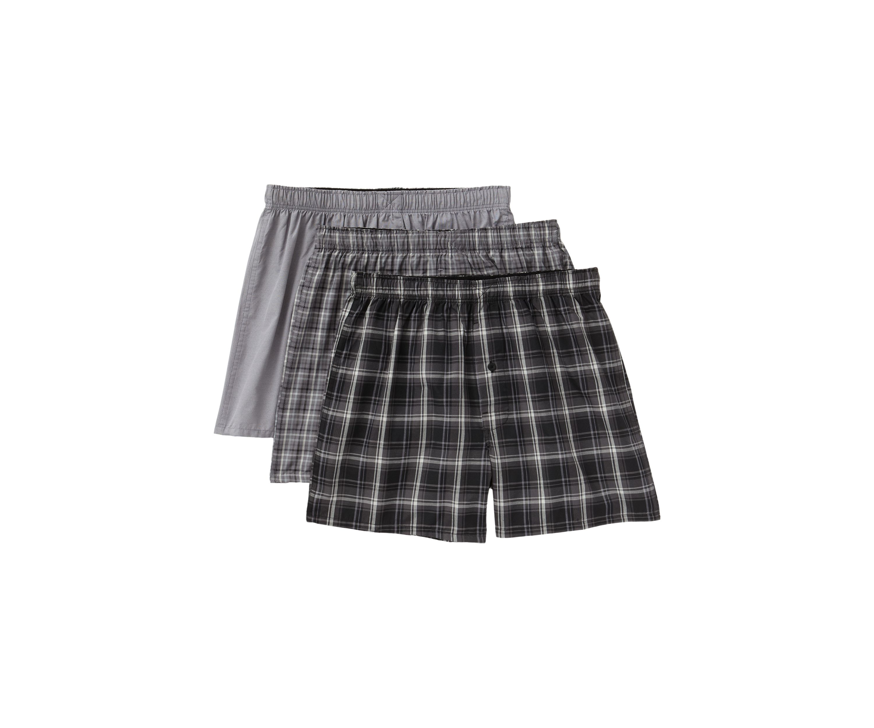 Mens 3 Pack Woven Boxers