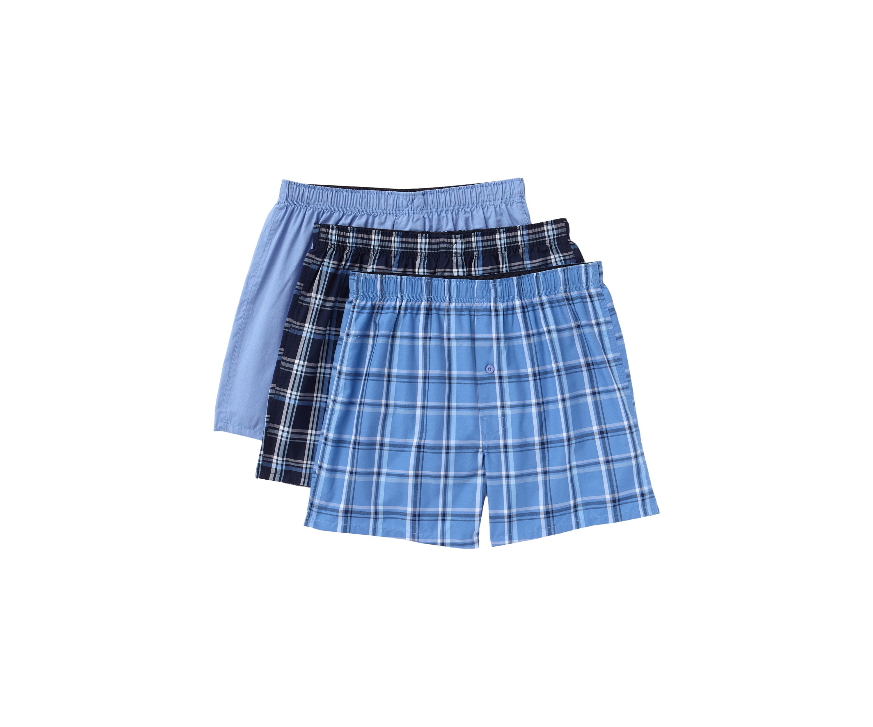 Mens 3 Pack Woven Boxers