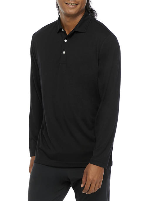 ZELOS Men's Brushed Polo Shirt (select colors/sizes)