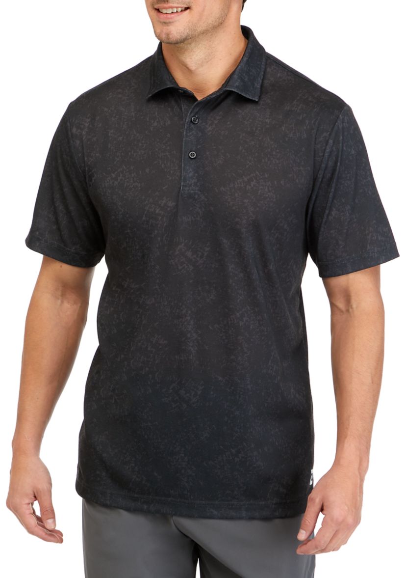 Printed Brushed Knit Polo 