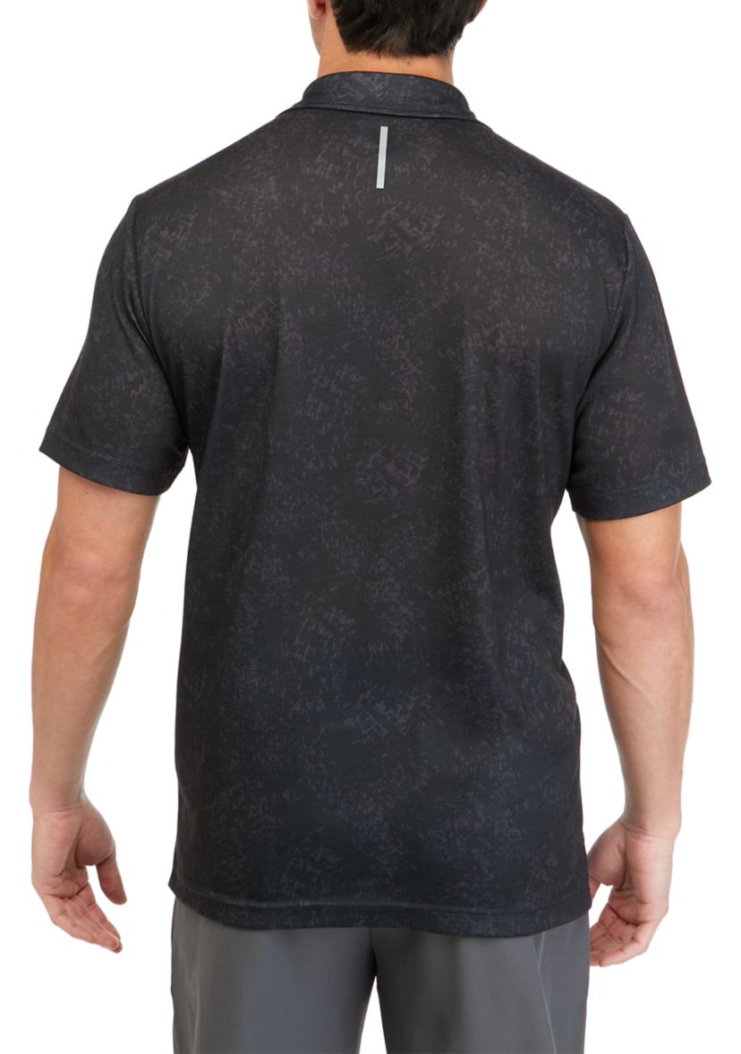 Printed Brushed Knit Polo 