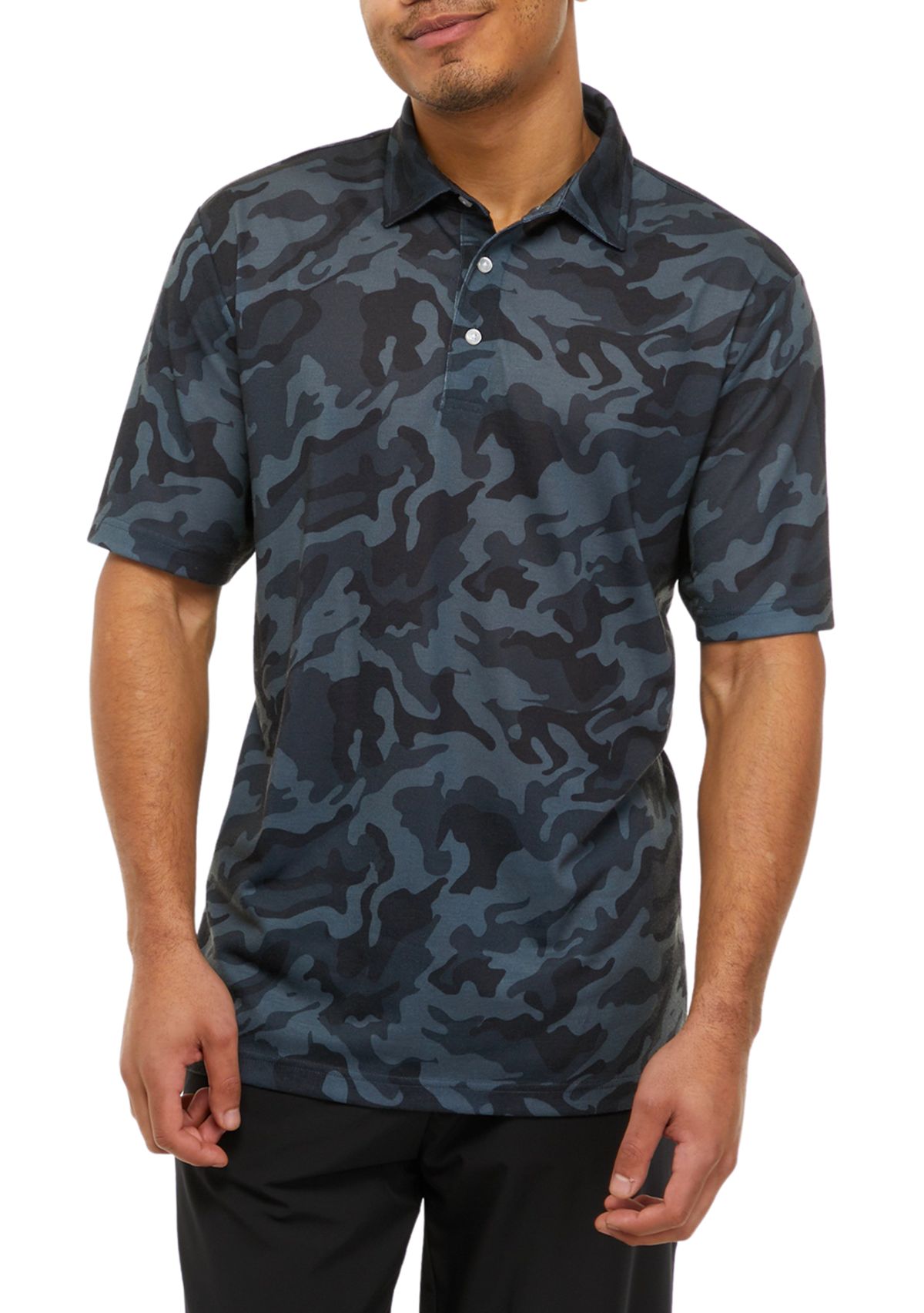 Brushed Printed Polo Shirt 