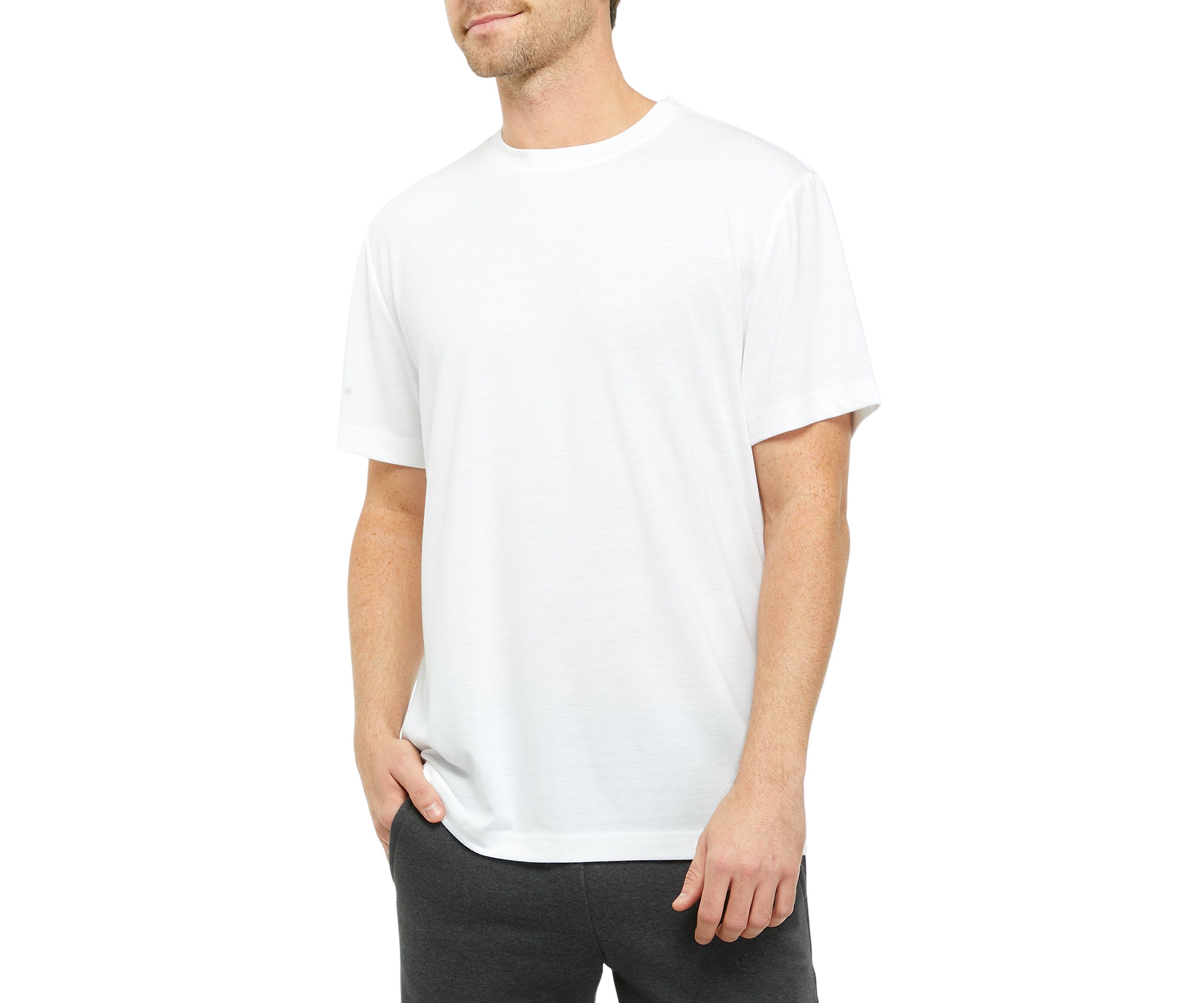 Brushed Heather Crew Neck T-Shirt