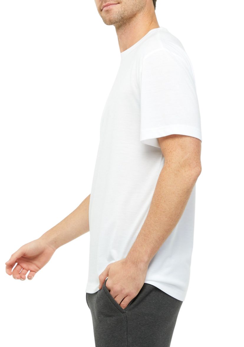 Brushed Heather Crew Neck T-Shirt