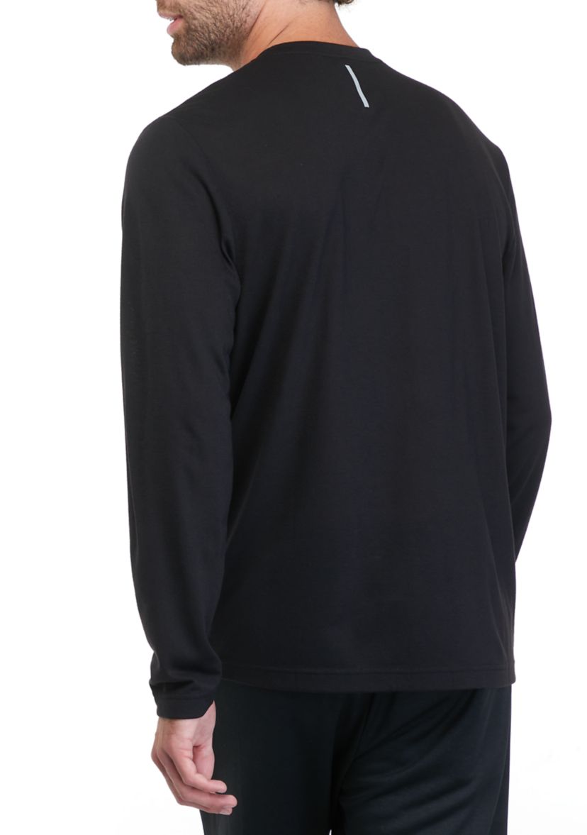 Long Sleeve Brushed Henley Shirt 