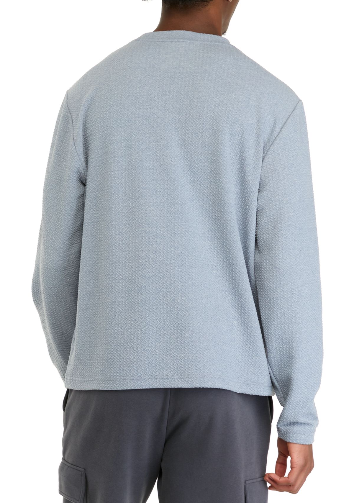 Textured Crew Neck Shirt