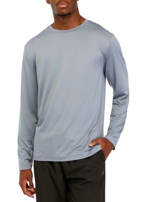 Reel Living Long Sleeve Pocket Performance Tee | Med | Turquoise Heather (TURHT)