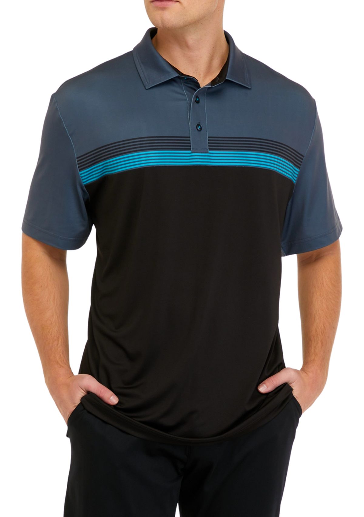 Performance Stripe Polo Shirt