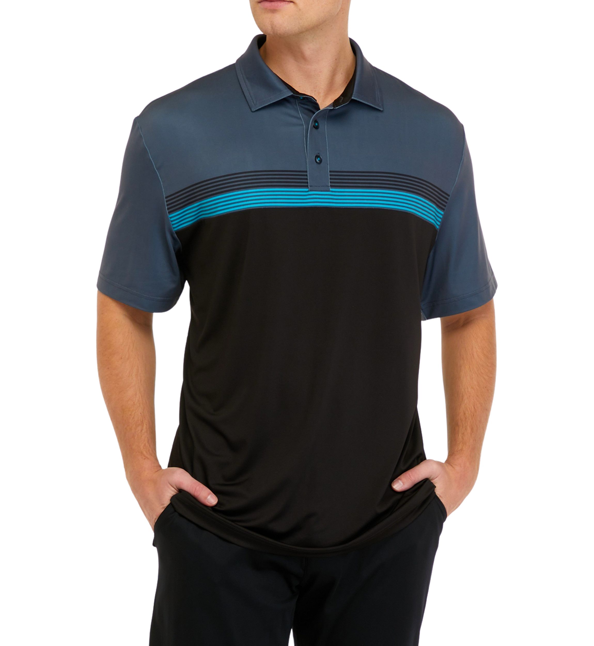 Performance Stripe Polo Shirt