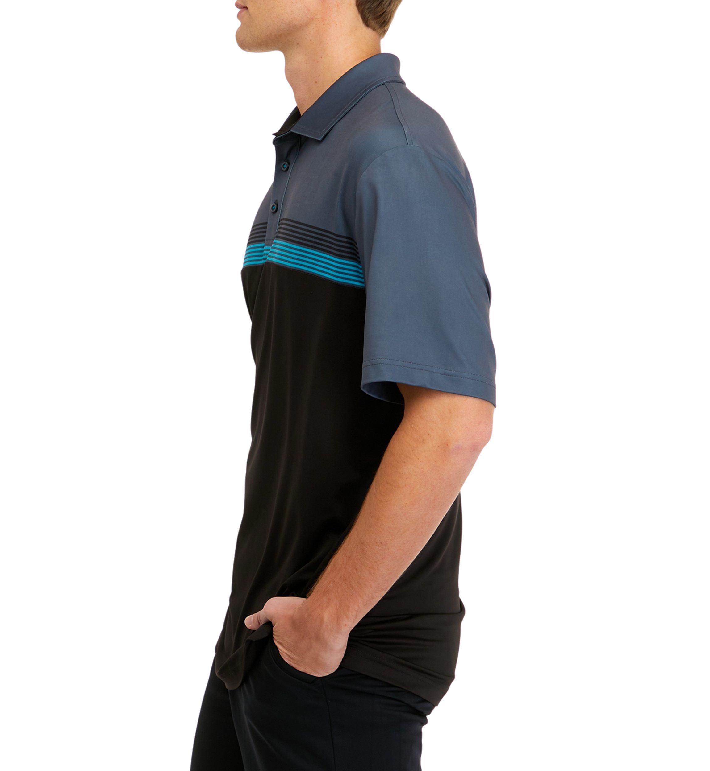 Performance Stripe Polo Shirt
