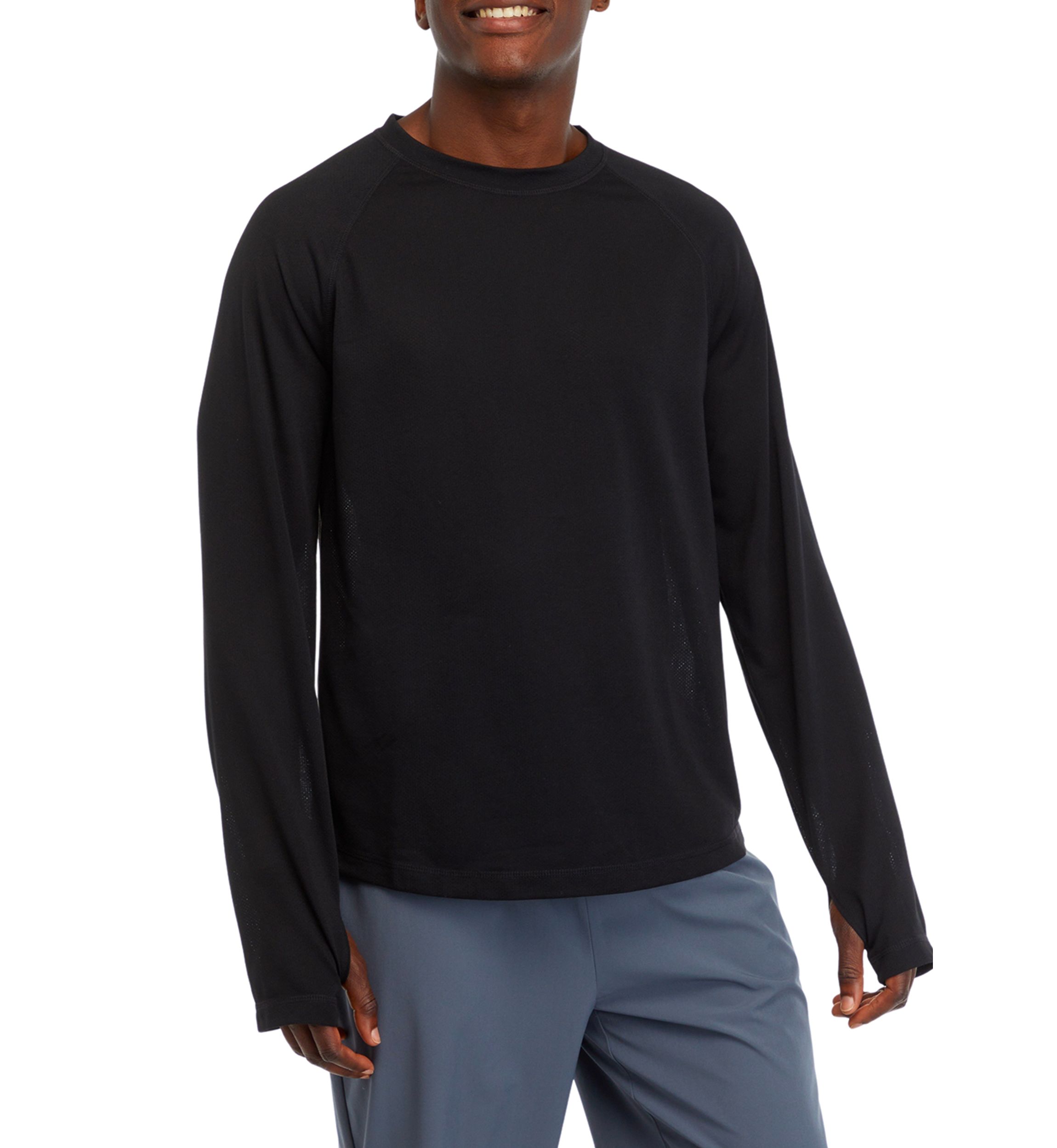 Long Sleeve Textured T-Shirt 