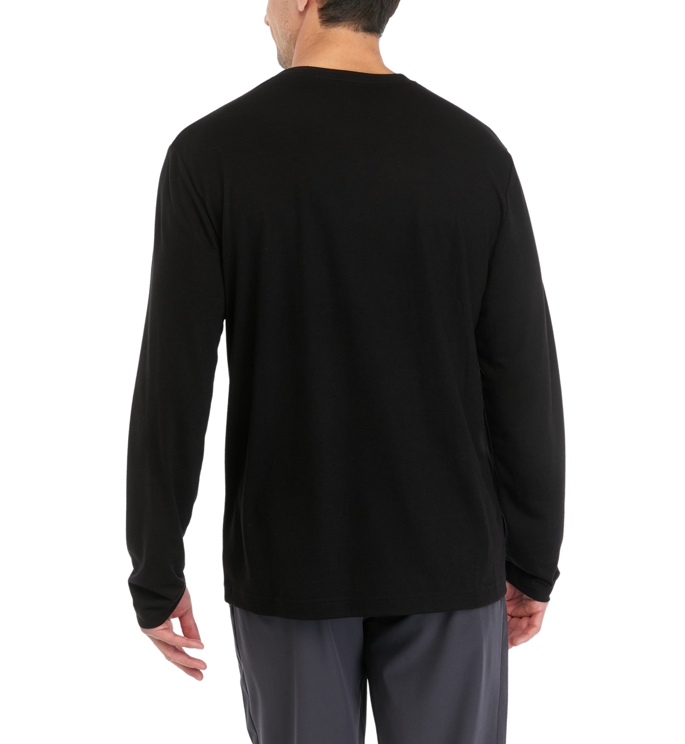 Long Sleeve Brushed Henley Pullover