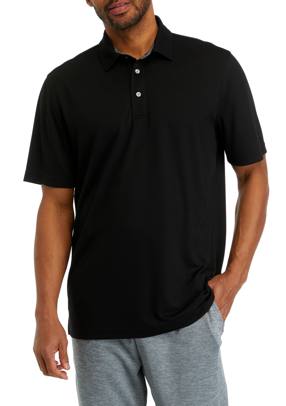 Short Sleeve Mesh Polo Shirt